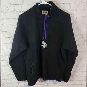 Men's Tailgate "Minnesota Vikings" zip-up fleece sweater, size small